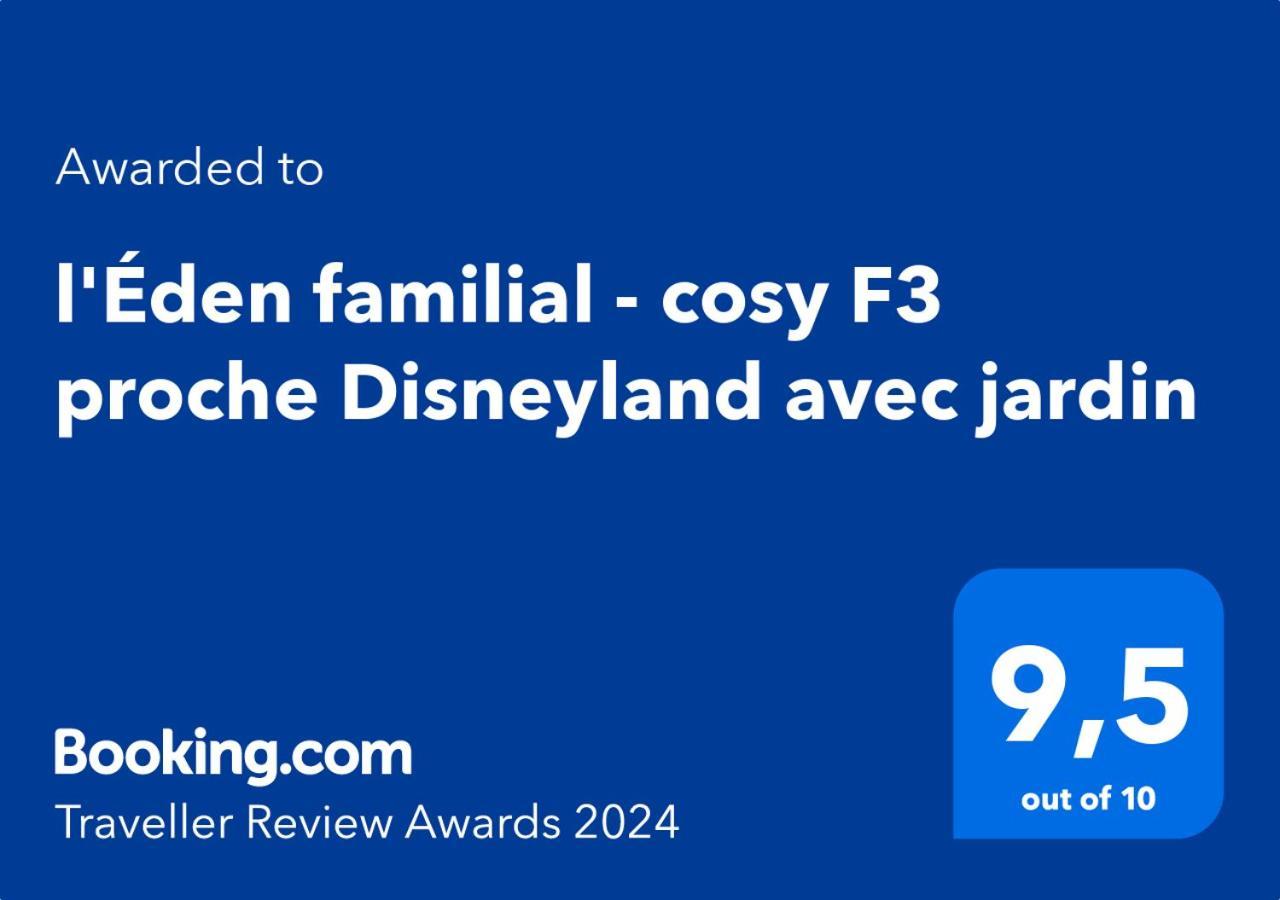 L'Eden Familial - Cosy T3 Proche Disneyland Avec Jardin Vaires-sur-Marne Exterior photo
